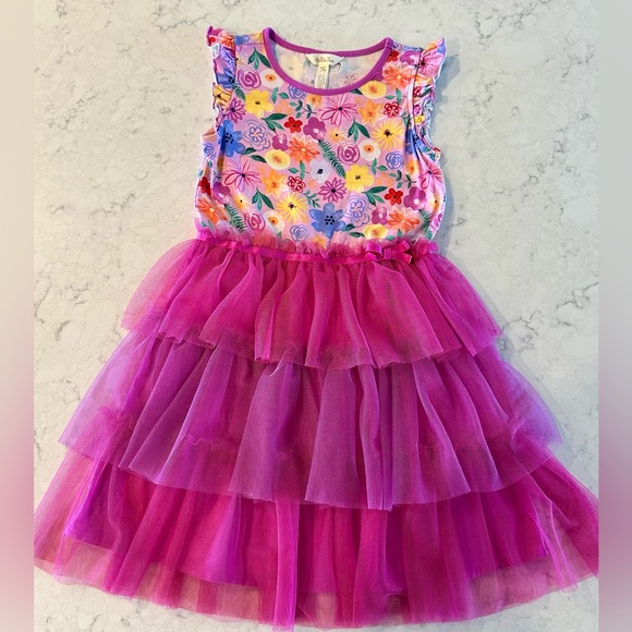 Matilda Jane Other - Matilda Jane Girls Dress - floral and tulle Sz 8